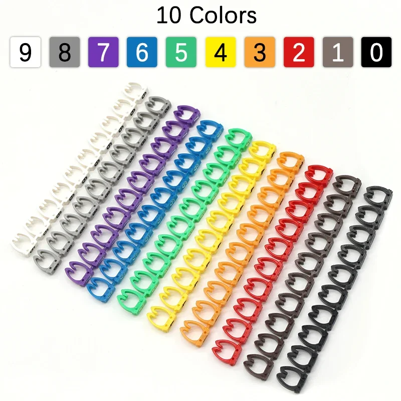 برچسب کابل شبکه چیست و چه استانداردی دارد؟ 3 Colorido M Type Wire Marker para