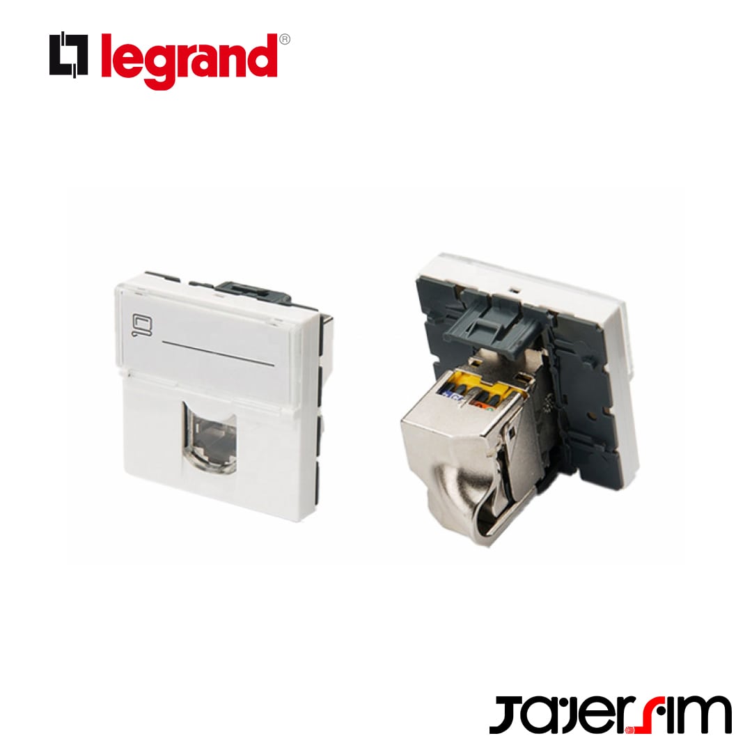 کیستون شبکه لگراند Cat6a SFTP دو ماژول پهن