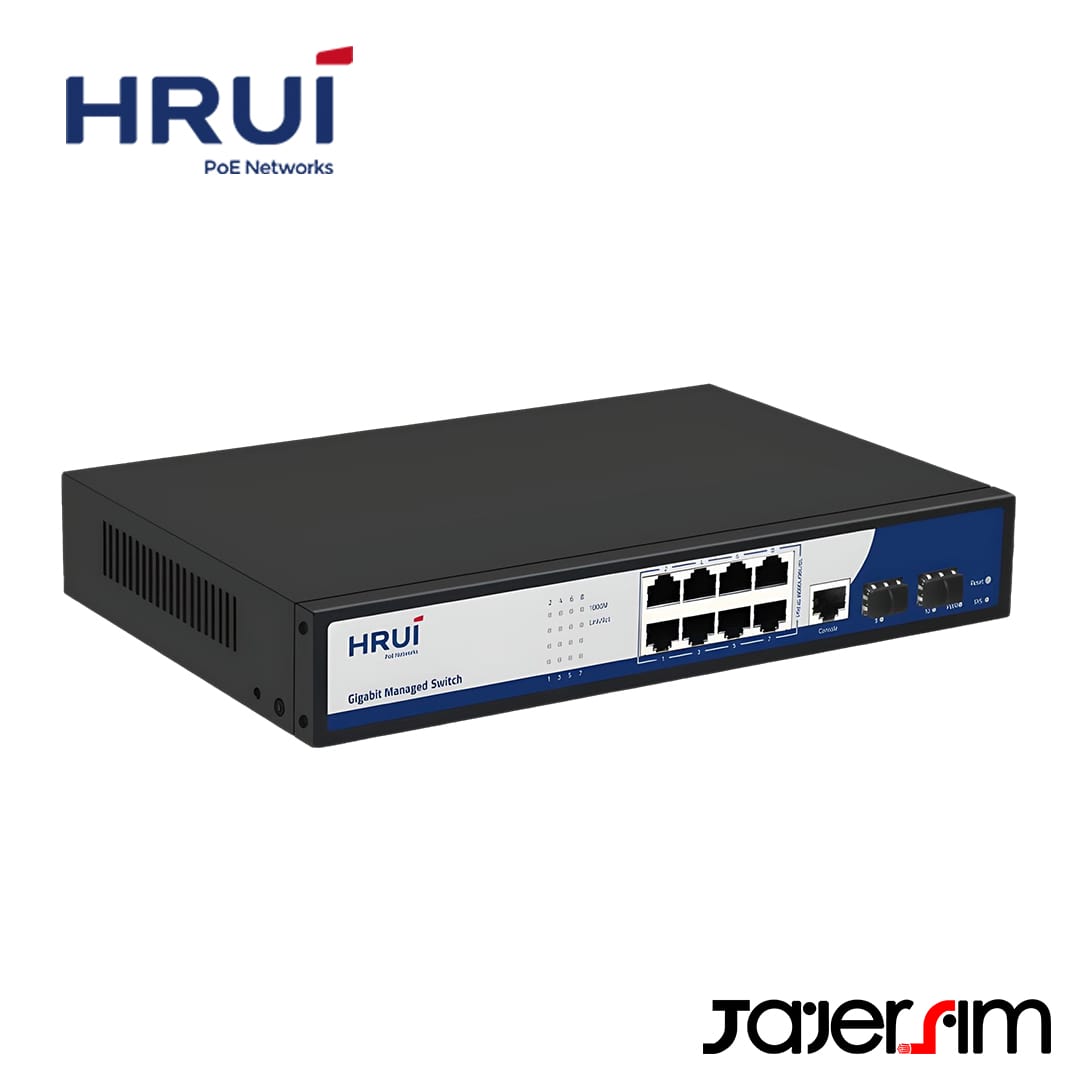 سوئیچ اترنت مدیریتی 8 پورت اچ ار یو ای HR-SWG2082NS