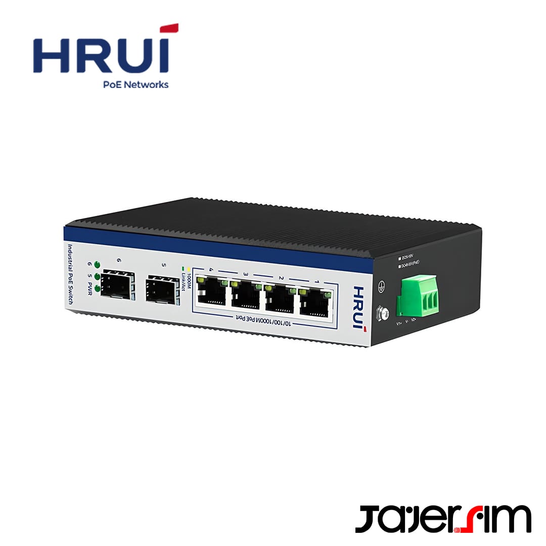 سوئیچ PoE صنعتی 4 پورت اچ ار یو ای HR600-AFG-42S