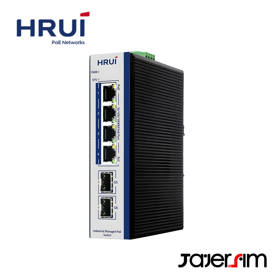 سوئیچ 4 پورت اچ ار یو ای مدل HR600-AFGM-42S